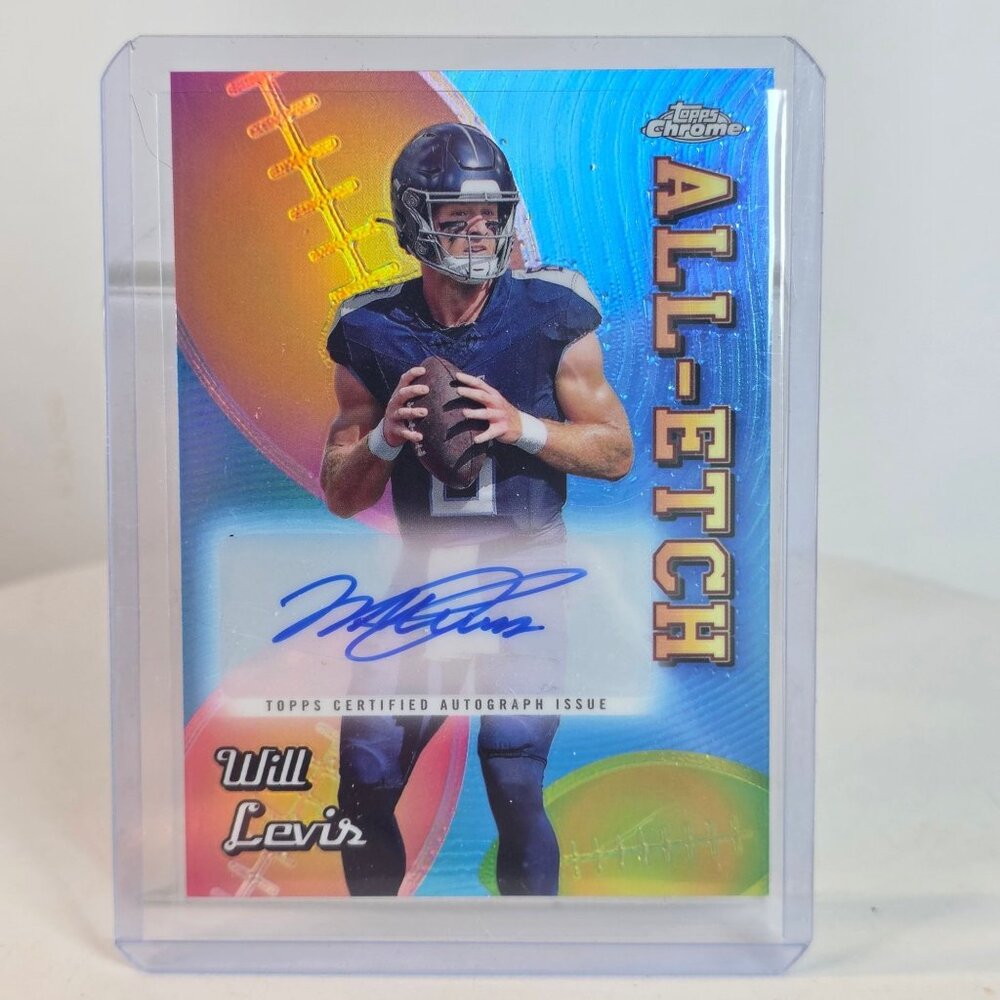 2024 Topps Chrome All-Etch Will Levis Autograph Football Card AEA-WL Tennessee Q